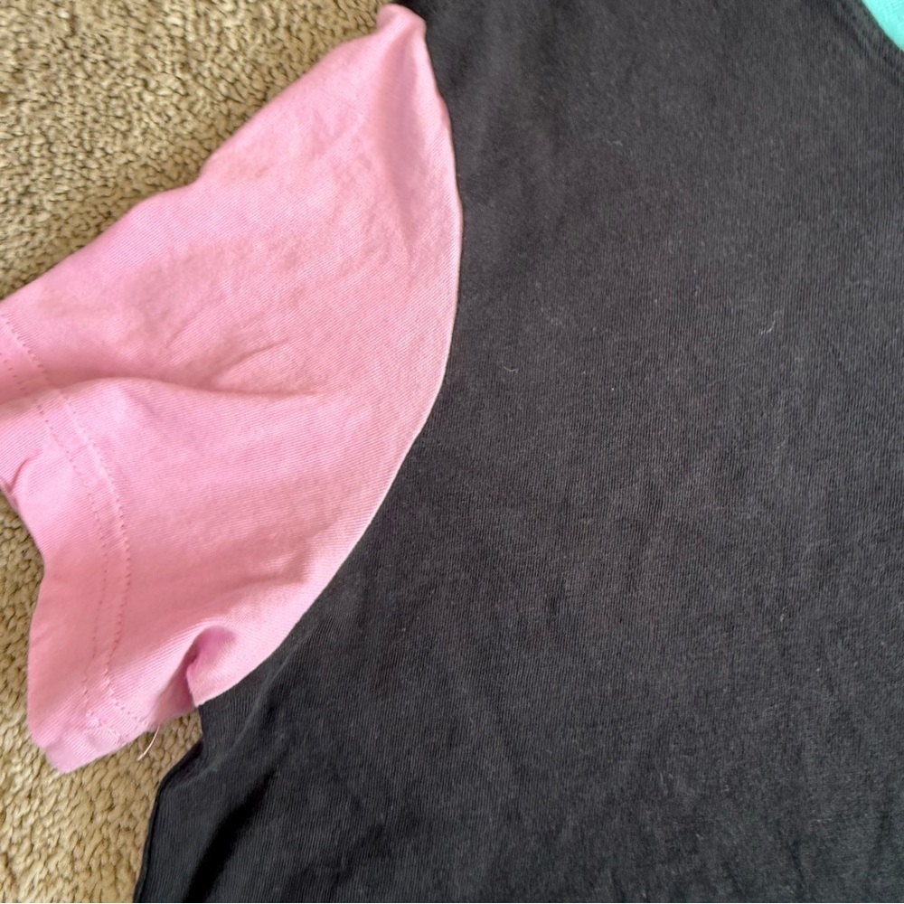Nike Women's Sportswear Cotton Colorblocked Cropped T-Shirt S - Picture 3 of 9